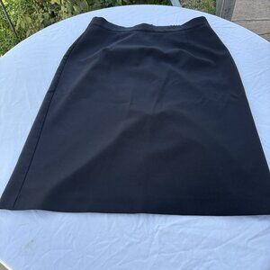 Alicia Black Made In The U.S.A. MIDI Length Size 34 Back Zip And Split Dress Up